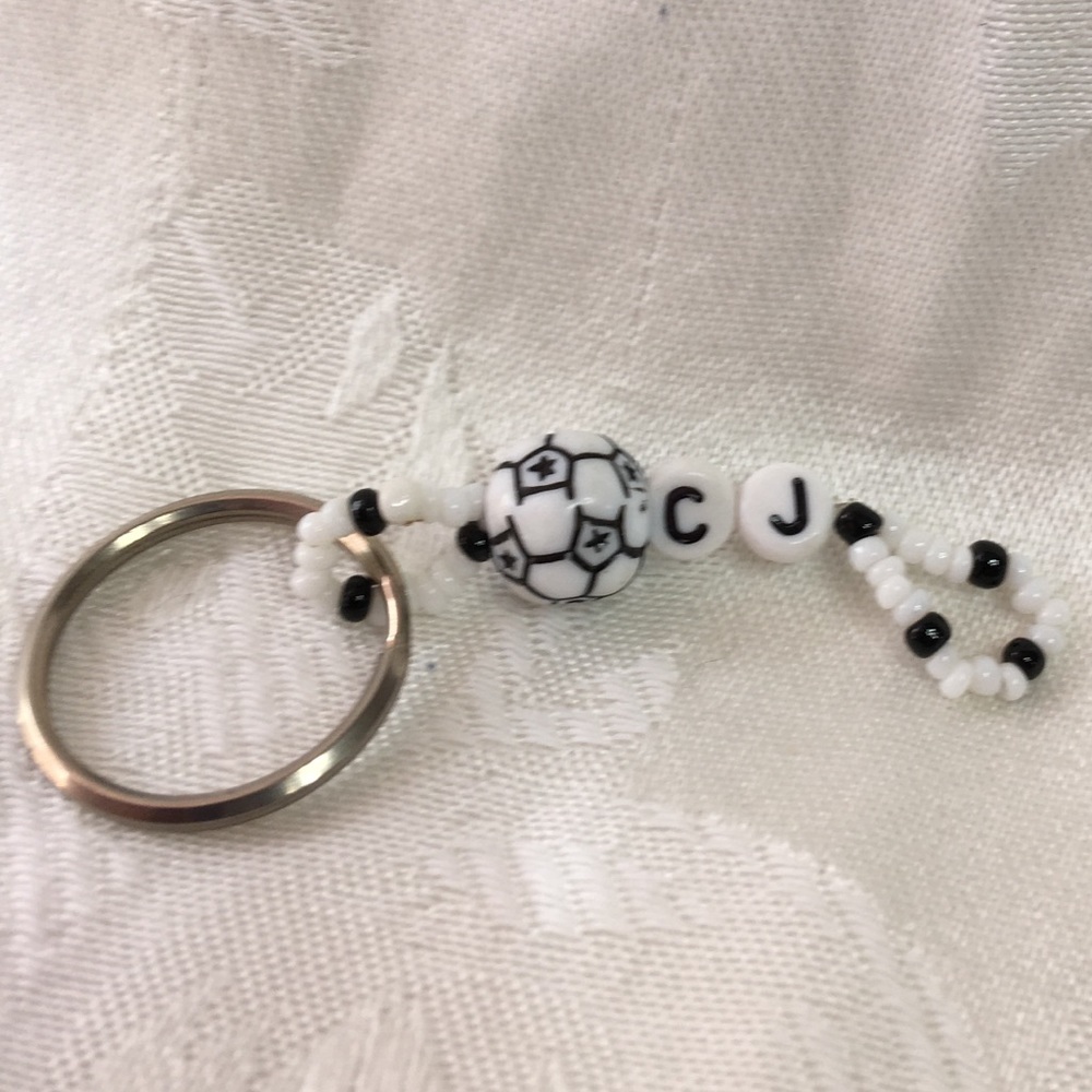 C.J.  personalized keychain-NEW-hand made